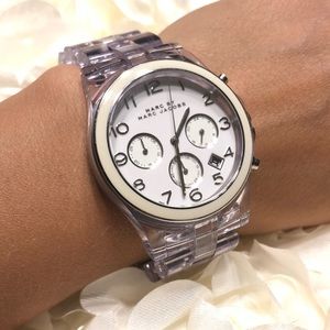 FINAL SALE ⚠️ Marc Jacobs Clear Band White Watch